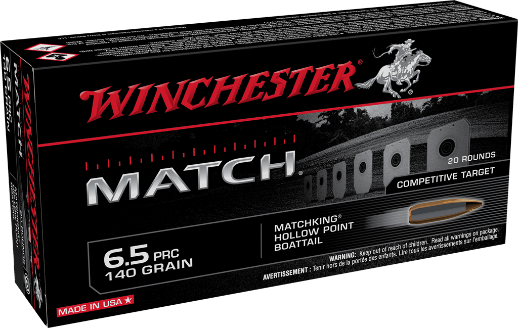 Winchester Match 6.5 PRC 140 Grain BTHP Ammo