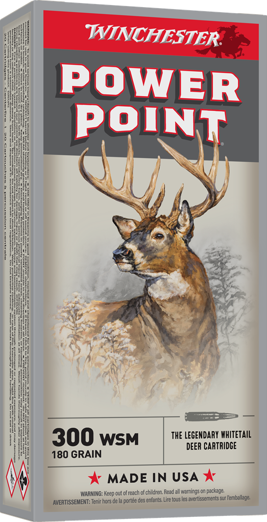 Winchester Super-X Power Point .300 WSM 180 Grain (PSP) Ammunition