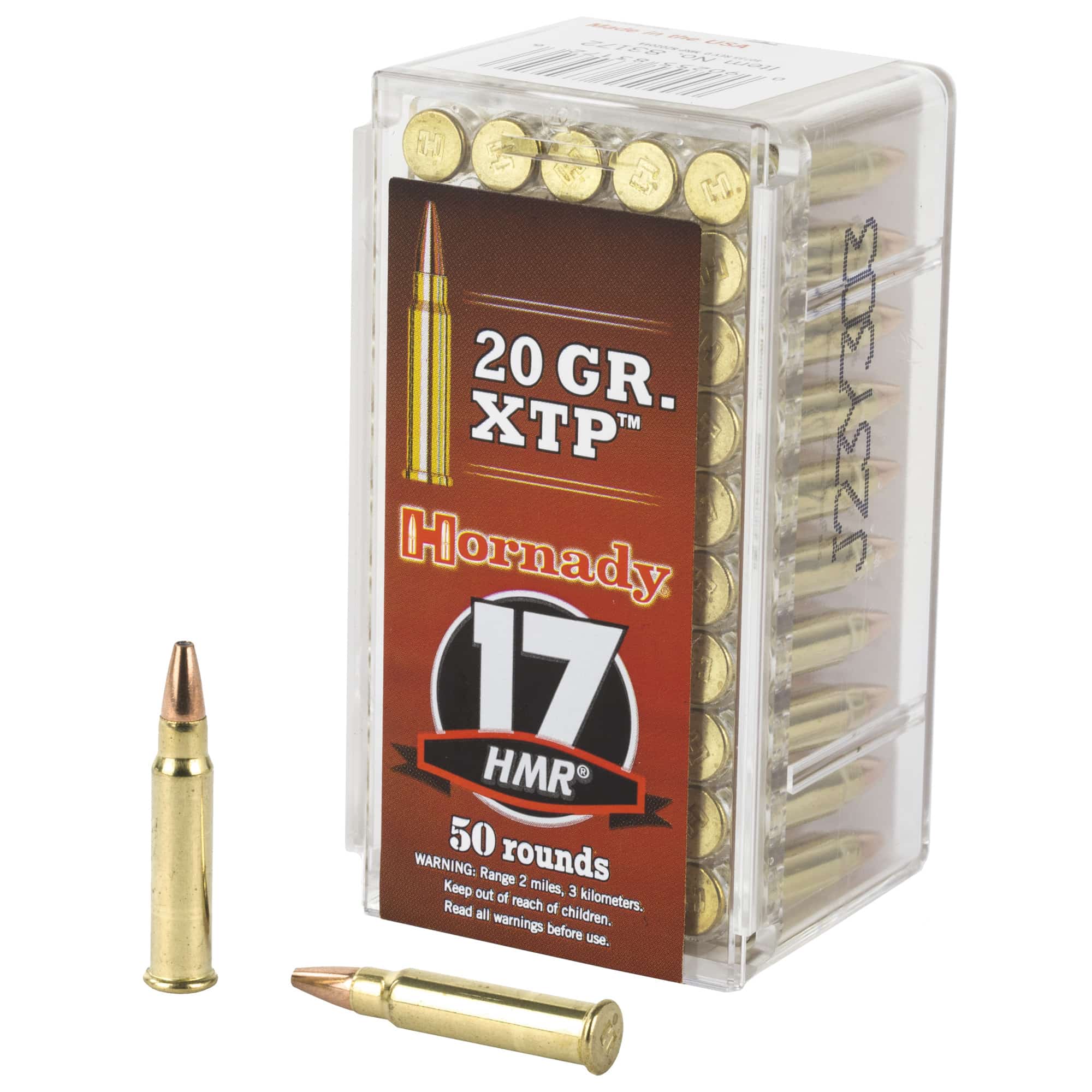Hornady Varmint Express 17 HMR 20 gr XTP Rimfire Ammo