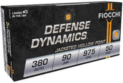 Fiocchi .380 ACP 90gr JHP Ammunition (50 rounds)