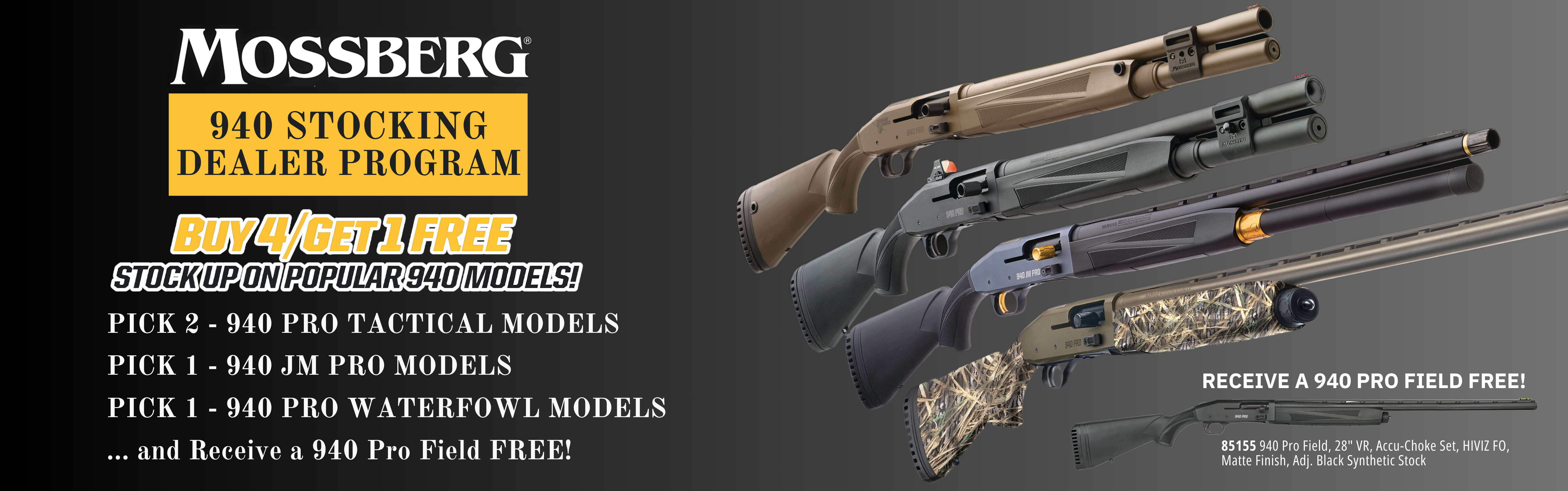 Mossberg 940 Stocking Dealer Program