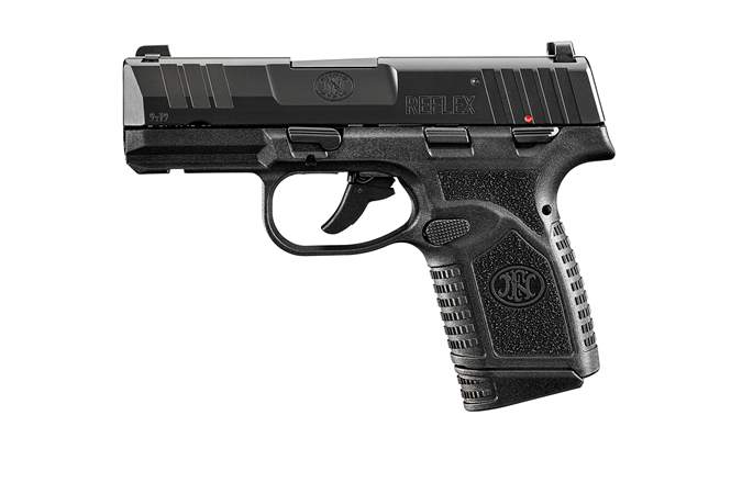 FN 66101420 Reflex 9mm Luger 10+1 3.30" Micro-Compact Frame Black PVD...