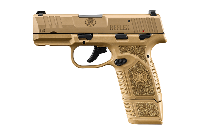 FN Reflex 9mm Luger 3.3 in 15+1 11+1 Flat Dark Earth PVD Micro Compact P... - FN America - 9mm