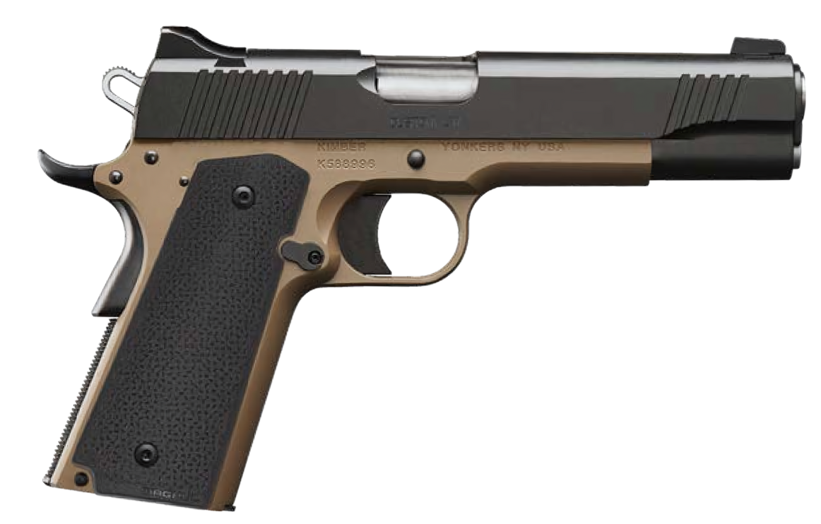 Kimber 3000460 Custom LW .45 ACP 5" 8+1 Black FDE Textured Grip