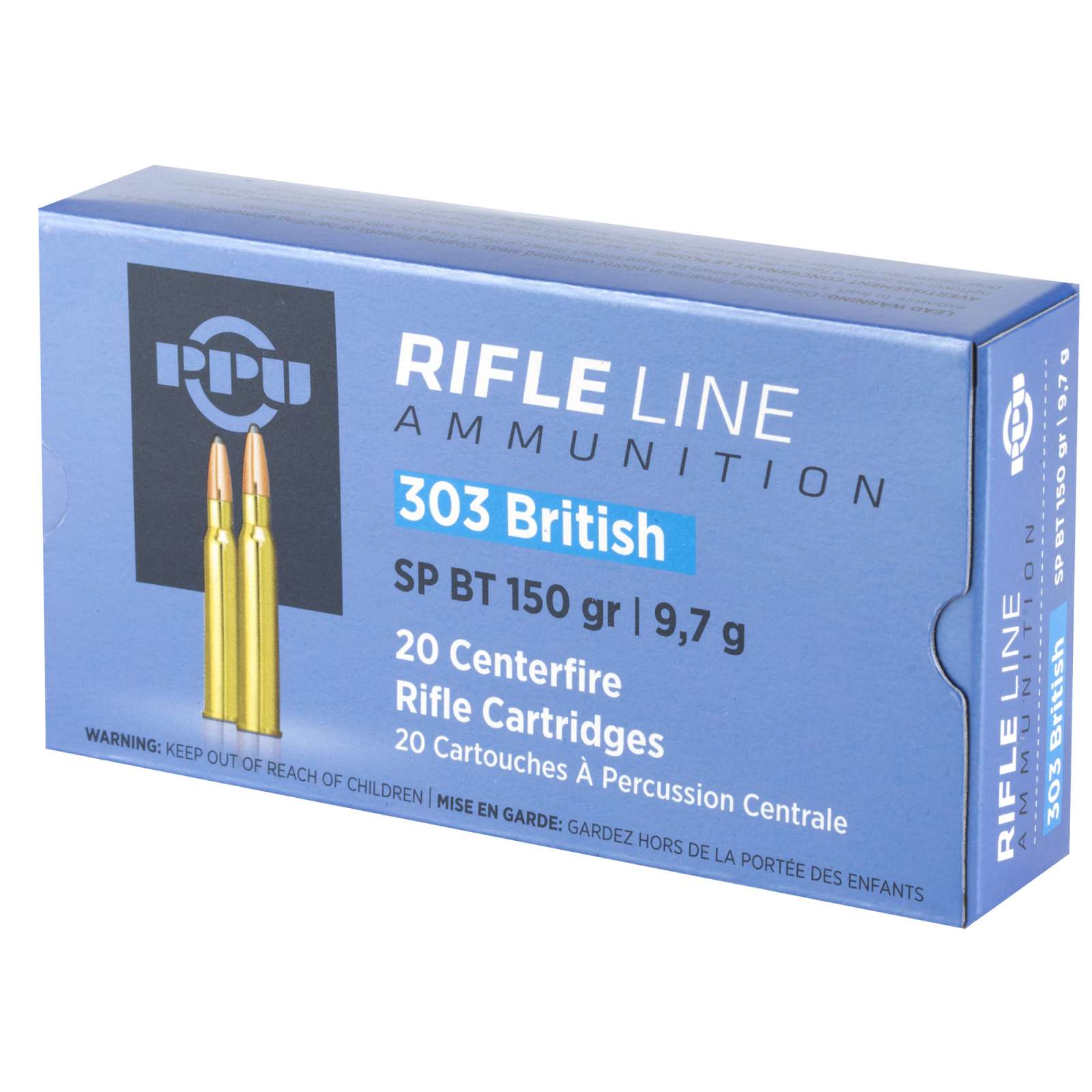 PPU 303 BRITISH 150GR SP 20RD BOX 10 BOXES PER CASE