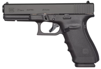 GLOCK 21 GEN 4 POLICE TRADE IN 45ACP PISTOL 3-13RD MAGS, BOX, GOOD CONDITION