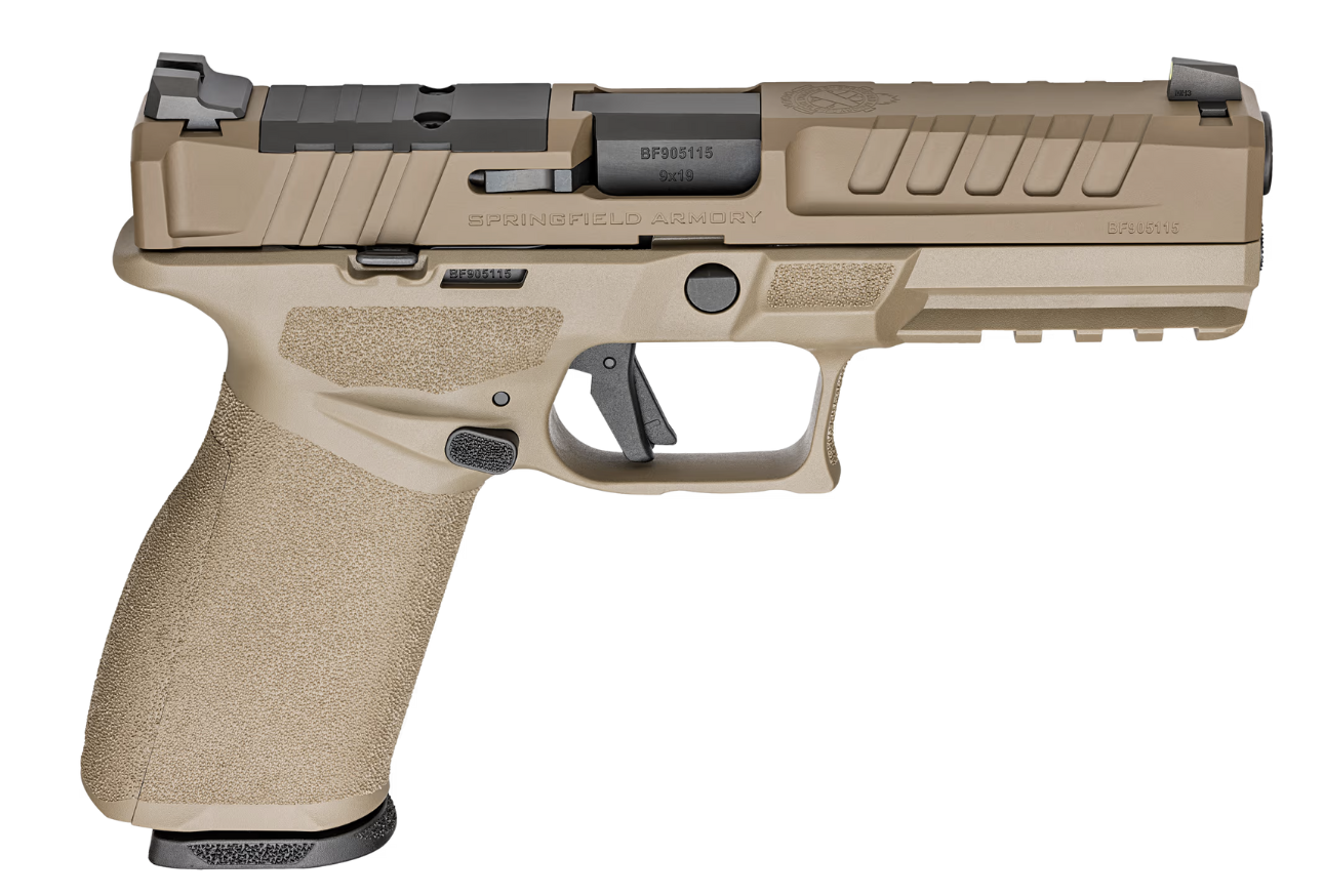 Springfield Armory Echelon 9mm Handgun 4.5" Desert FDE U-Dot Sights (Includes 2 Magazines)
