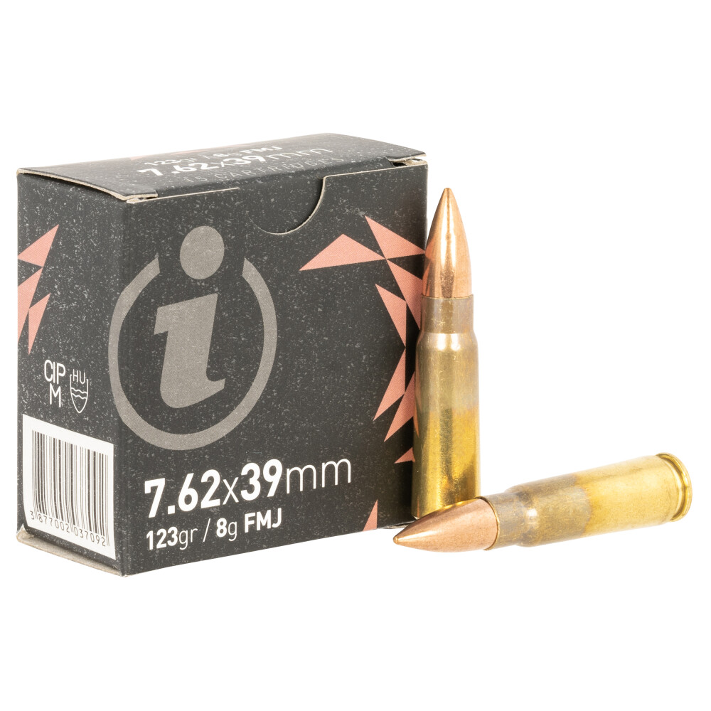 IGMAN 7.62 X 39MM 123GR FMJ 15RD BOX 56 BOXES PER CASE