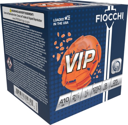 Fiocchi Exacta Target VIP .410 Gauge 2.5" 1/2 oz #9 Shot 25-Round Shotshell