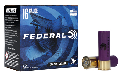 Federal Game-Shok 16 Gauge 2.75" 1 oz #7.5 Upland Shotshells (25 Rounds)
