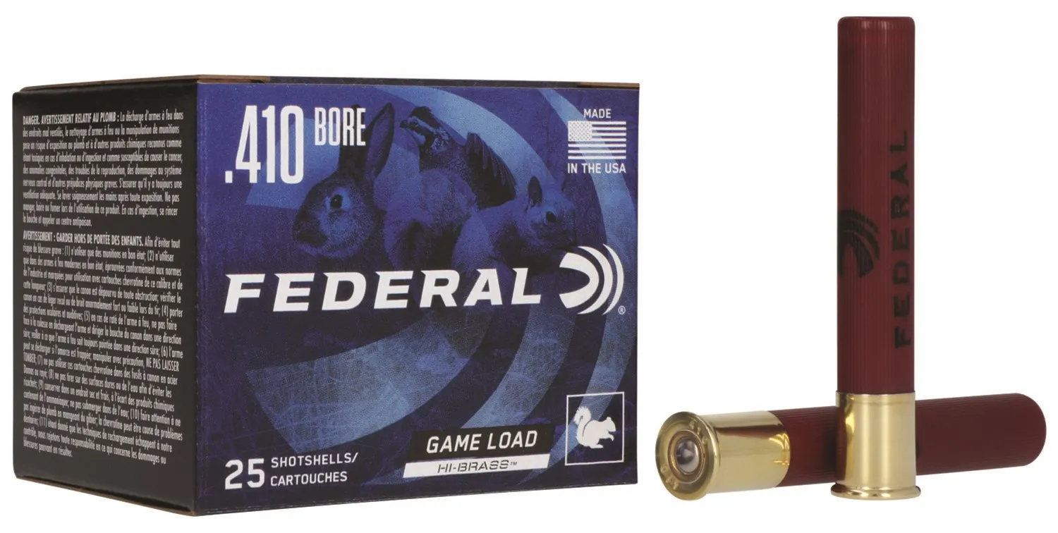 Federal Game-Shok H41375 Hi-Brass 410 Gauge 3" 7.5 Shot Upland Shotshells