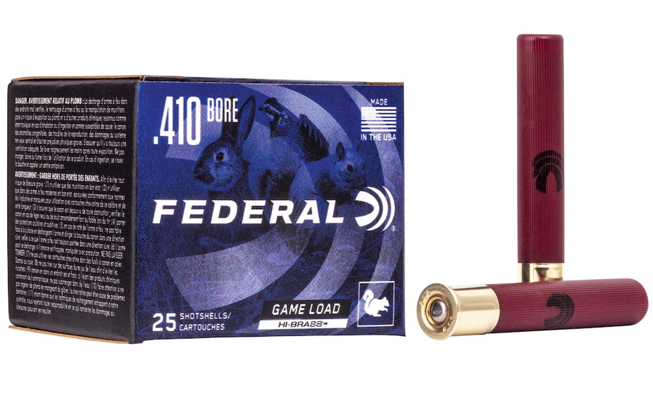 Federal Game-Shok High Brass .410 Bore 3" 11/16oz #6 Lead Shotshells