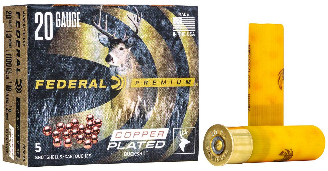 Federal Premium Vital-Shok 20 Gauge 3" #2 Buckshot Shotshell