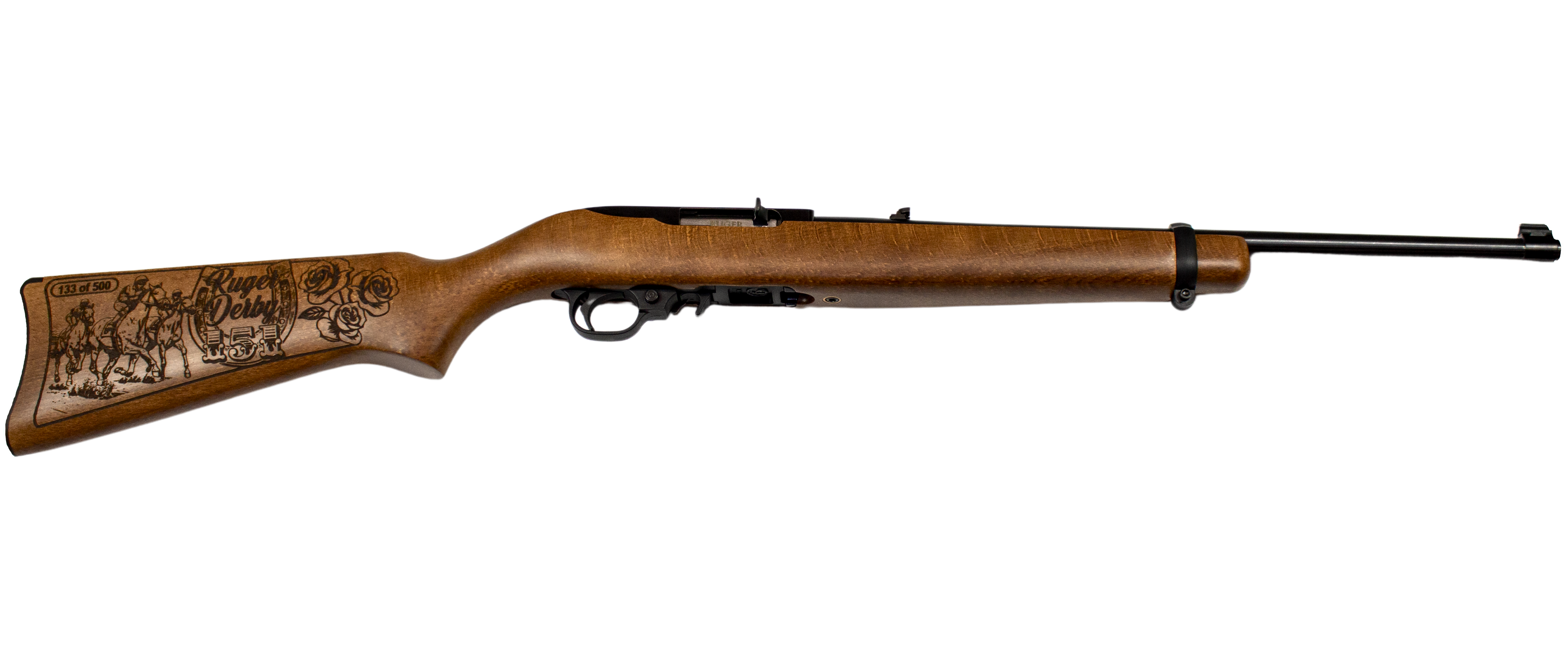 RUGER 10/22 22LR RIFLE BLUED/BIRCH 151ST DERBY EXCLUSIVE