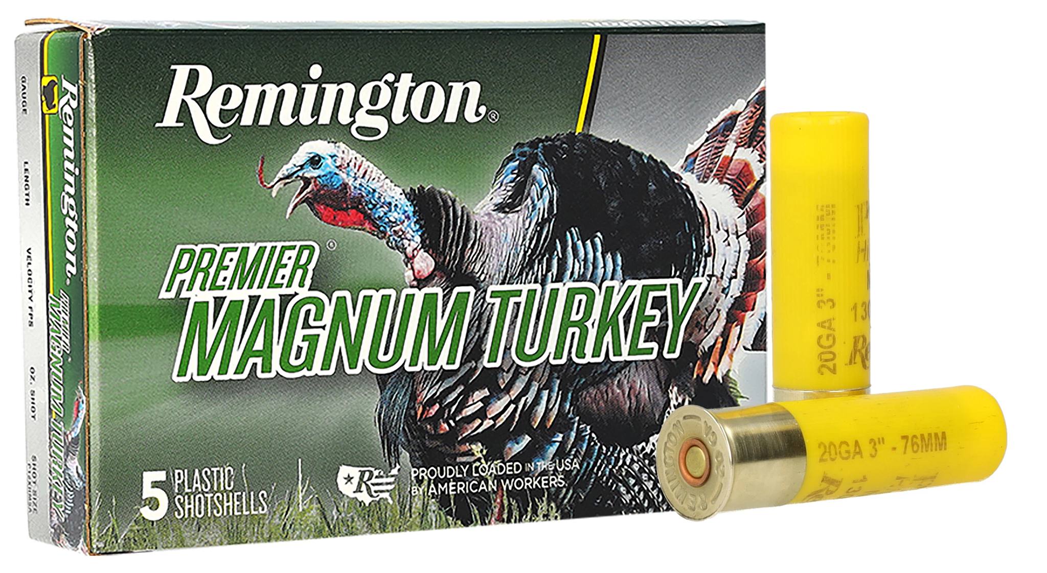 Remington Premier Magnum Turkey Copper-Plated Lead 20 Gauge 3" 1-1/4 oz #6 5 Rounds