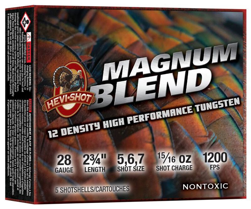HEVI-SHOT Magnum Blend 28 Gauge Shotshells #5/#6/#7