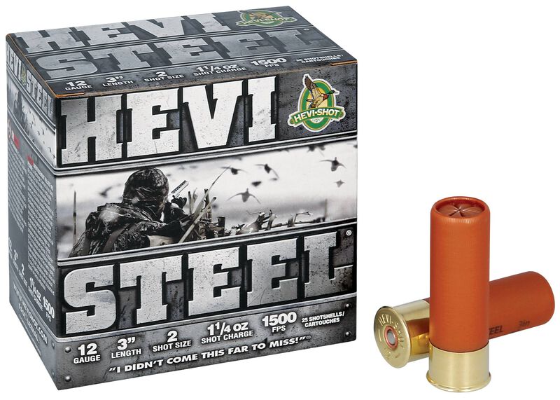 Hevi-Shot HEVI-Steel 12 Gauge 3in 1-1/4oz #2 Steel Shot Shotshells