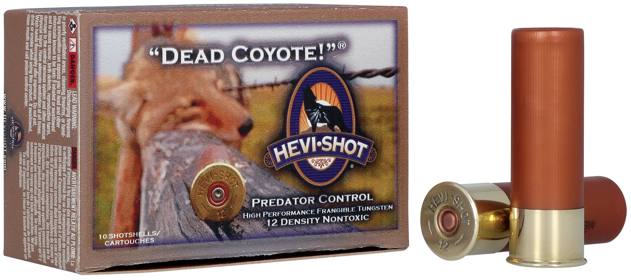 Shooter Shell Dead HEVI-SHOT DEAD COYOTE 12GA 3IN 1-1/2OZ T SHOT 10 RD/BX BX/CS - Shotgun ...