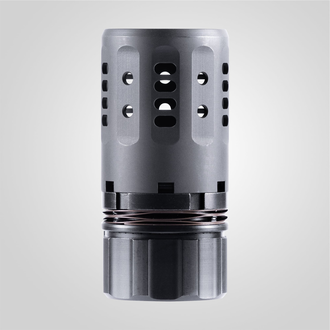 PYRO 2.0 ENHANCED MUZZLE BRAKE W/DA451 KEYMICRO & .45 CAL CAP