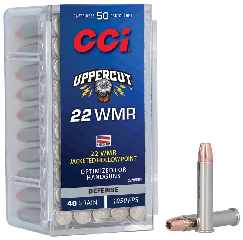 CCI Uppercut JHP .22 WMR 40 Grain Rimfire Ammunition (50 Rounds)