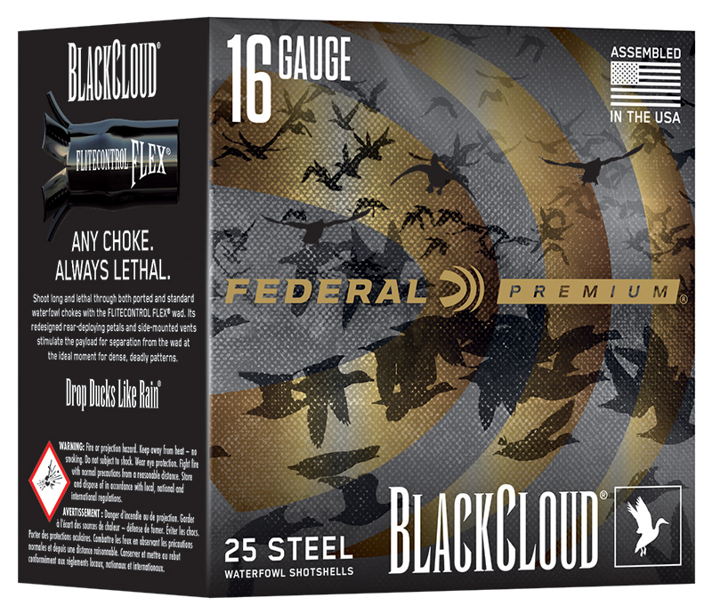 Federal BLACK CLOUD #2 16 Gauge 7/8 Oz 2.75 In eral BLACK CLOUD #2 16 Gauge 7/8 Oz 2.75 In Ammo
