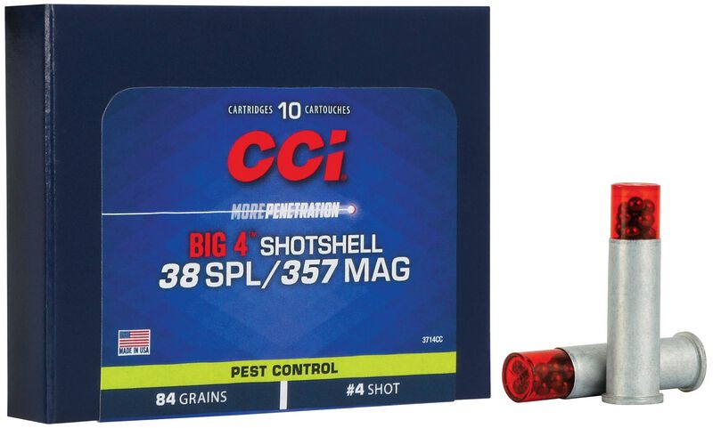 CCI Big 4 Shotshell 38 Special/357 Magnum #4 Shot 10 Rounds