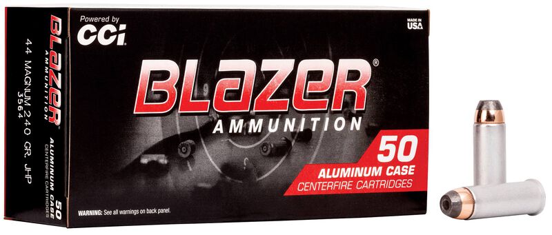 CCI Blazer .44 Magnum 240 gr Jacketed Hollow Point Aluminum Case (50 rd)