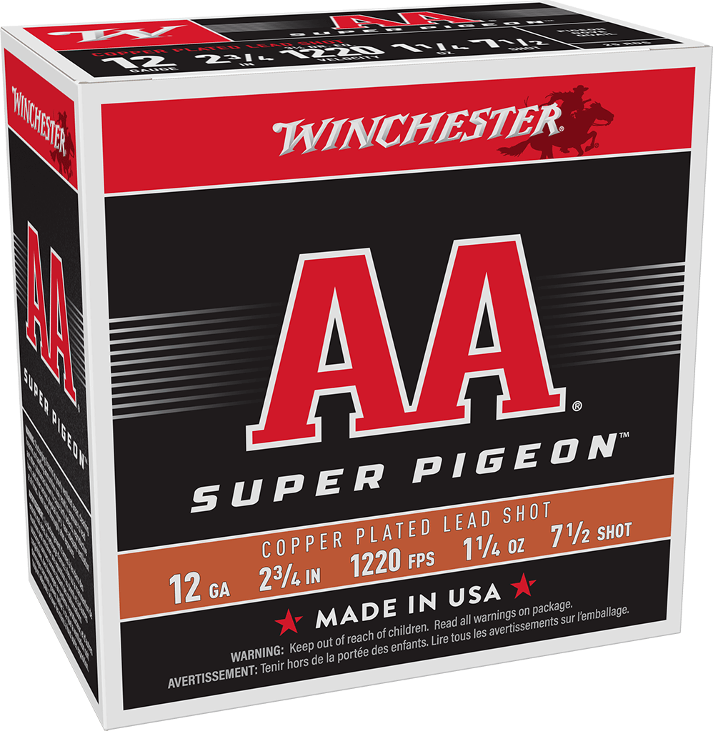 Winchester AA Super Pigeon 12 Gauge 2-3/4" #7.5 1-1/4 oz Shotgun Shells (25 rd)