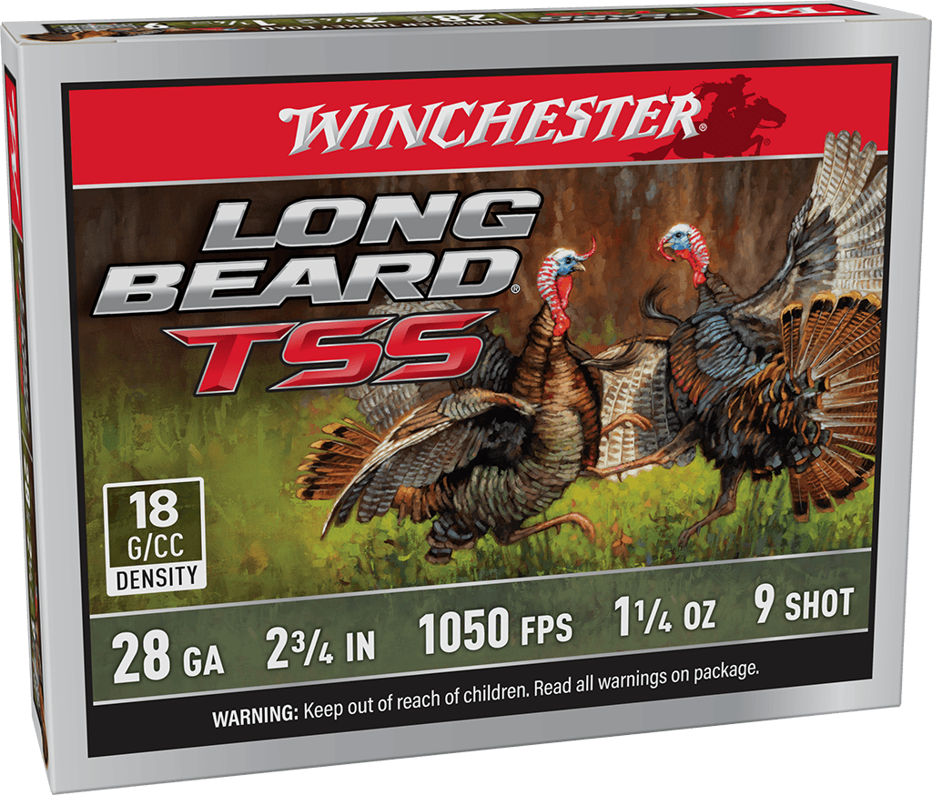 Winchester Long Beard TSS 28 Gauge 2-3/4" #9 Tungsten TSS 1-1/4 oz Shotshells