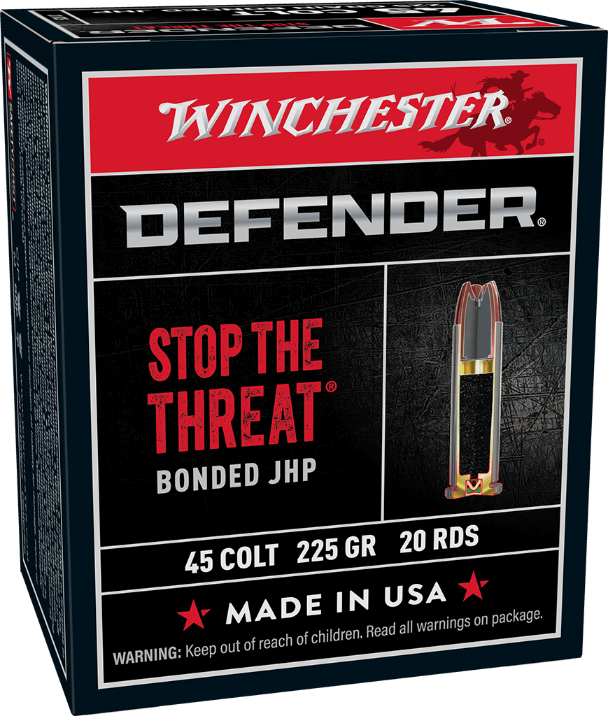 Winchester Defender PDX1 .45 Colt Bonded JHP 225 Grain (20 Rounds)