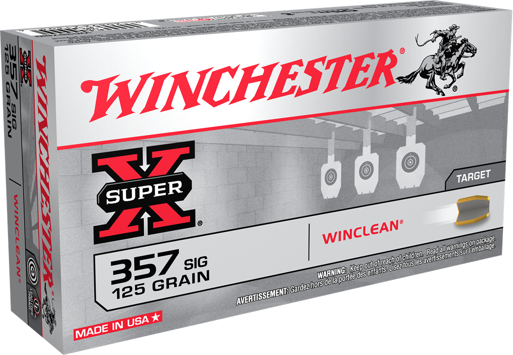 Winchester Super-X Winclean .357 SIG 125 Grain (50 Rounds)