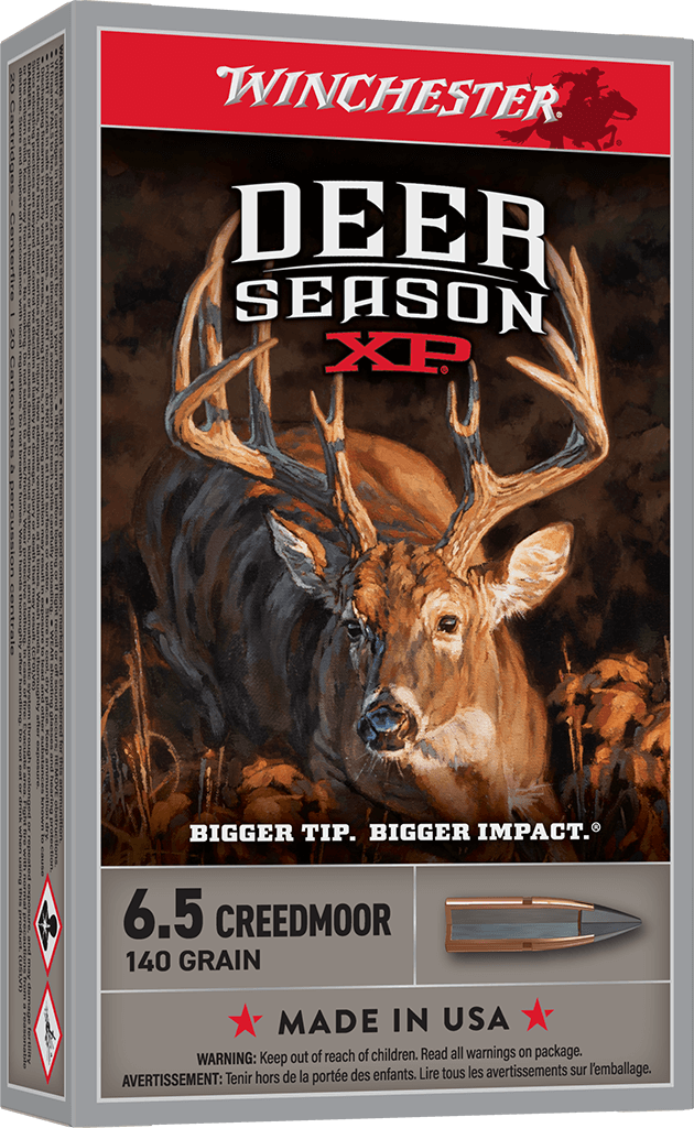 Winchester Deer Season XP 6.5 Creedmoor 140 Grain Polymer Tip (PT) Hunting Ammo (20 Rounds)