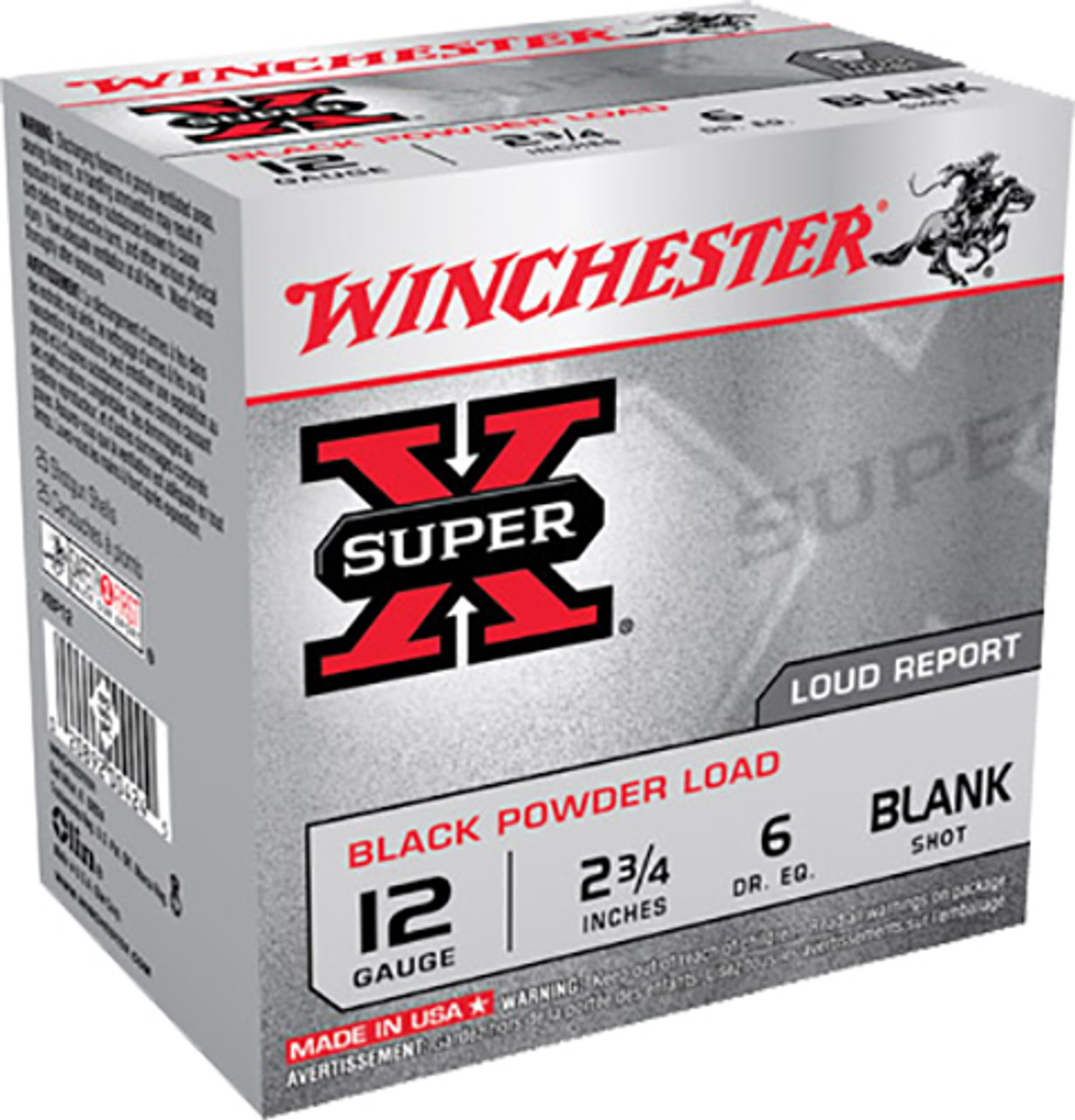 Winchester Super X Blank 12 Gauge 2-3/4" (Smoke & Noise) Shotshells