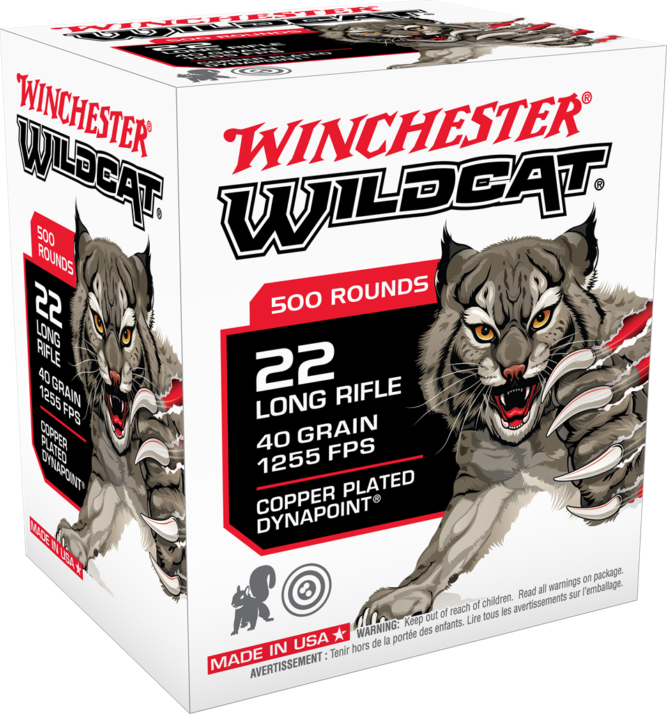 Winchester Wildcat .22 LR 40gr Dynapoint Rimfire Ammo