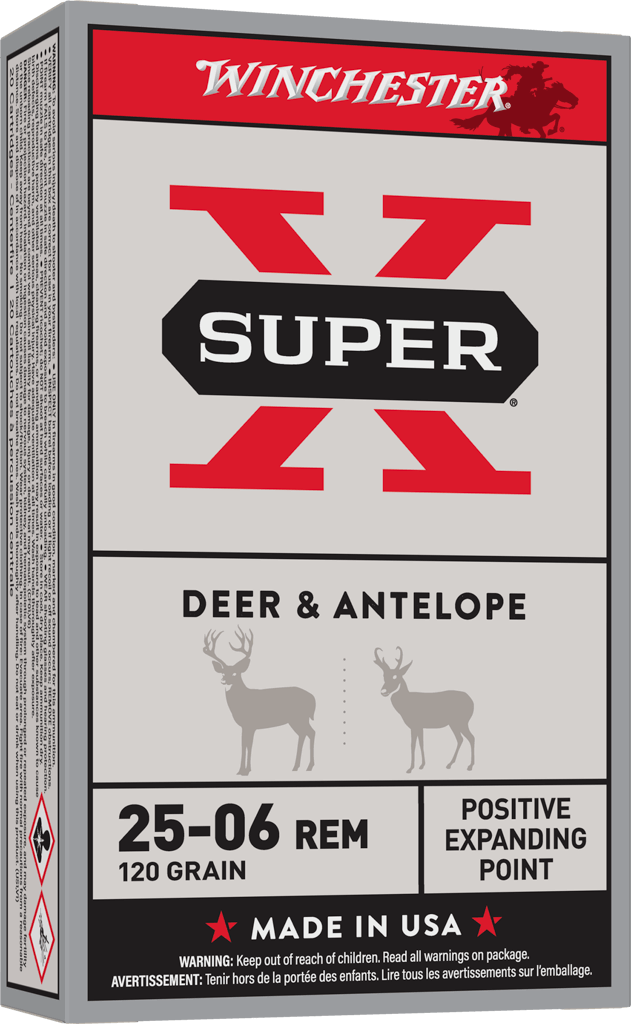Winchester Super-X .25-06 Remington Positive Expanding Point 120 Grain Ammo (20 Rounds)