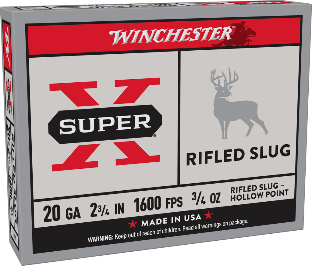 Winchester Super-X Rifled Slug Hollow Point 20 Gauge 2-3/4 in. 3/4 oz (5 Rounds)