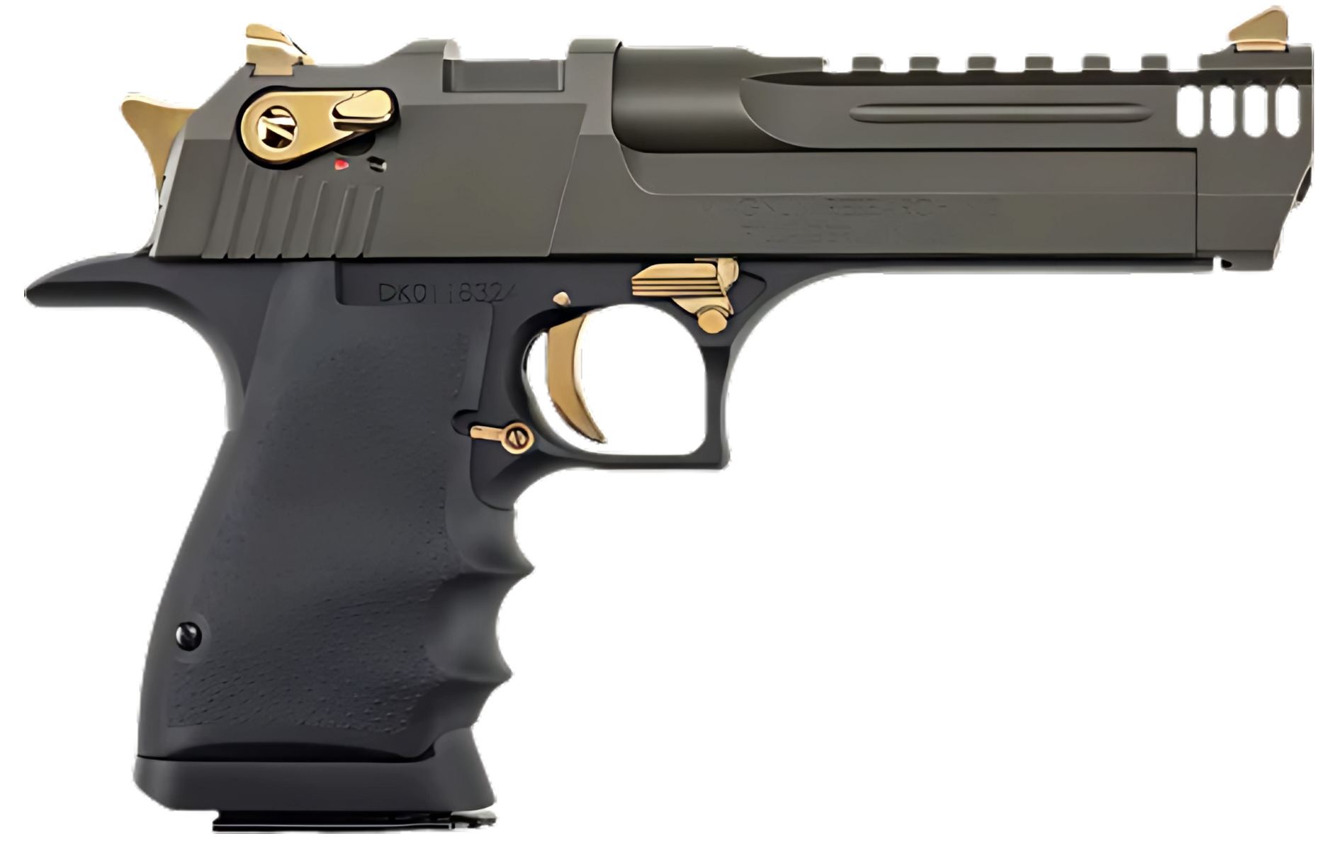 Magnum Research Desert Eagle L5 357 Magnum 5" Black/Green Cerakote