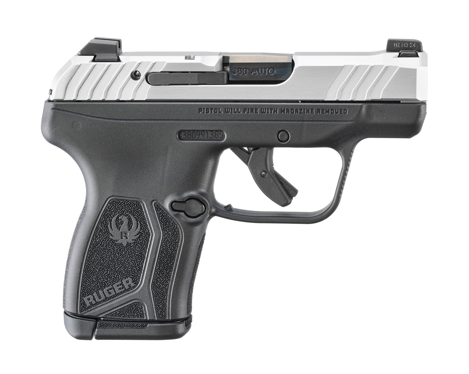 Ruger LCP Max .380 ACP 2.8" Stainless/Black