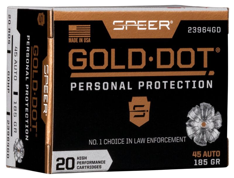 SPEER GOLD DOT 45ACP 185GR GDHP