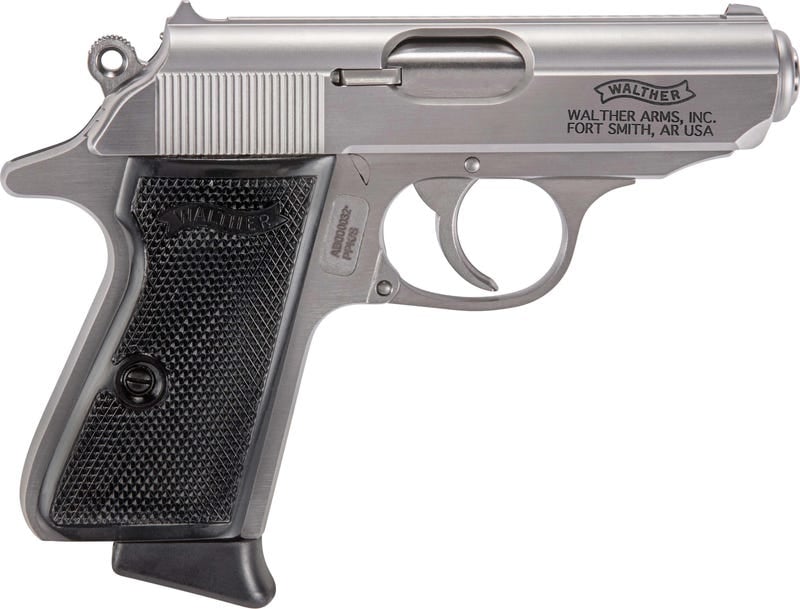 Walther PPK/S .32 ACP 3.3 in Stainless Fixed Iron Sights 7rd (2 Mags)