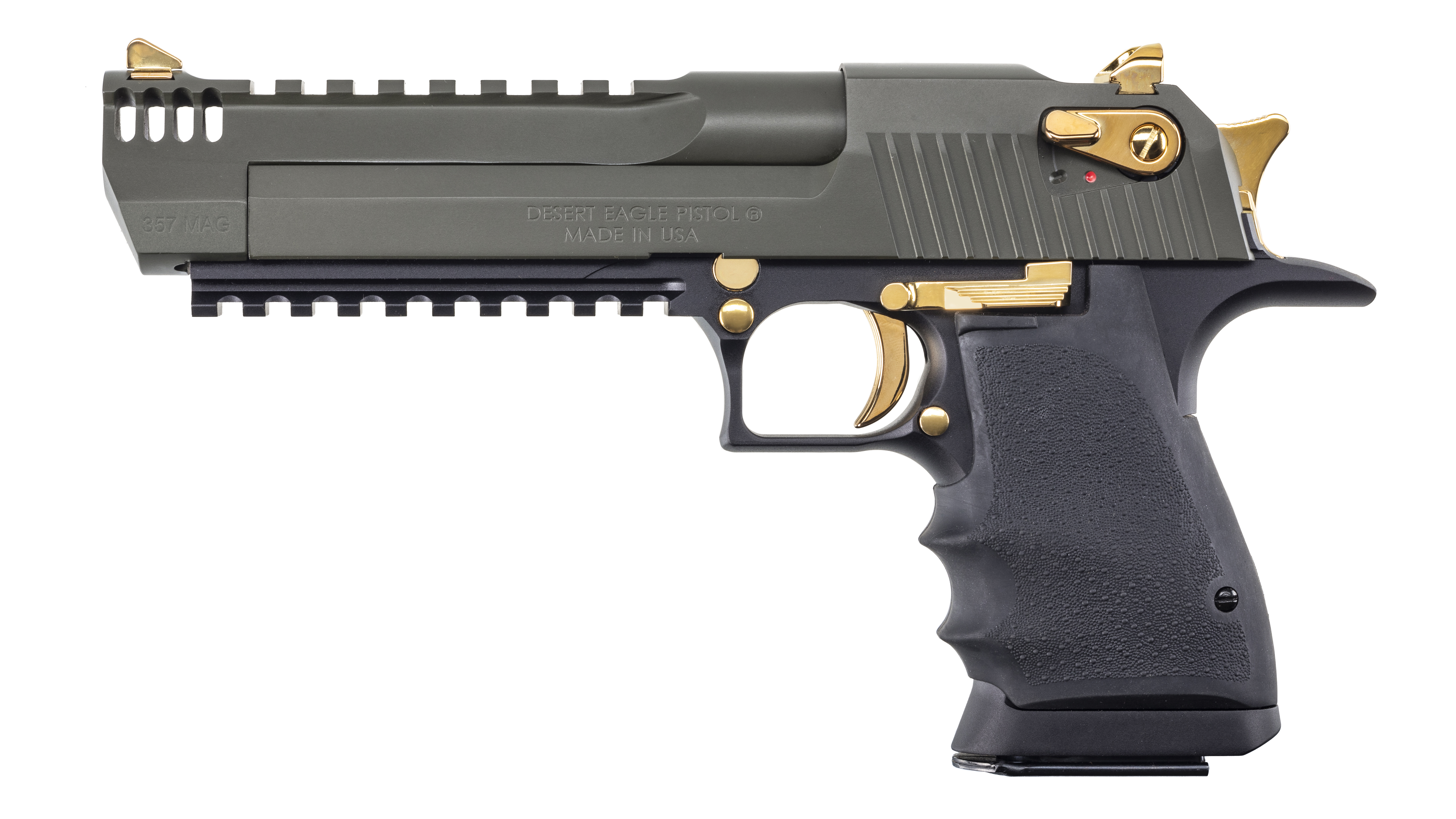 Magnum Research Desert Eagle L6 357 Magnum 6" Black/Green Cerakote