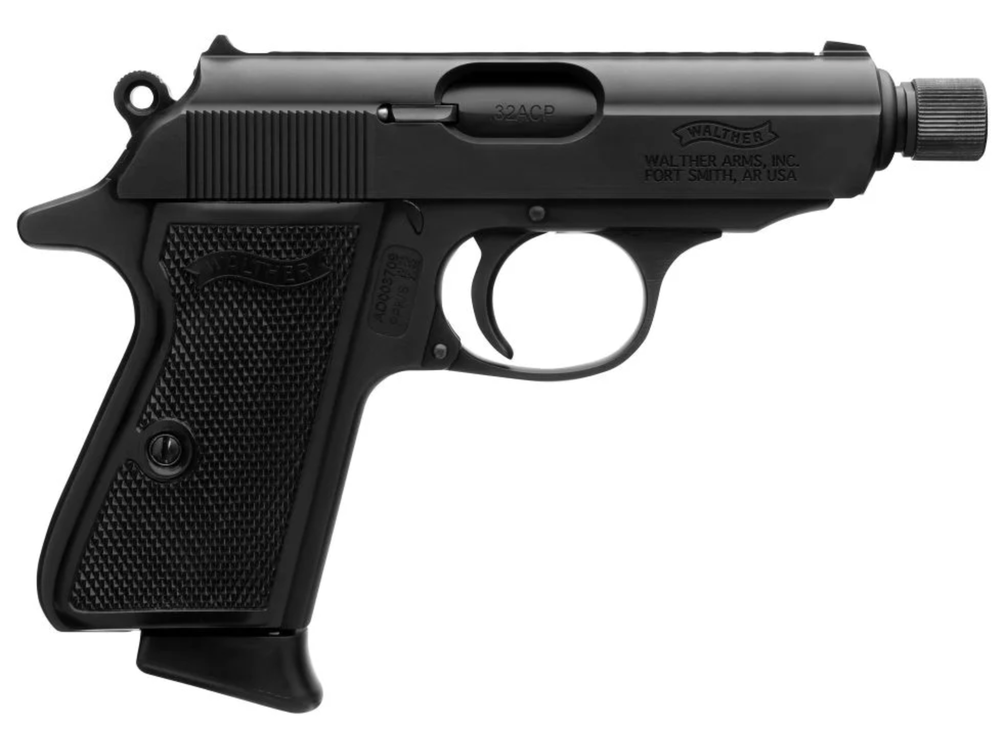 Walther PPK SD .32 ACP Handgun with Threaded Barrel