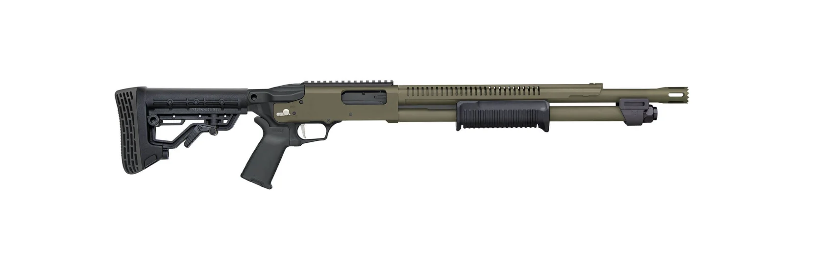 Mossberg 590R 12 Gauge Pump-Action Shotgun (18.5" OD Green Cerakote)