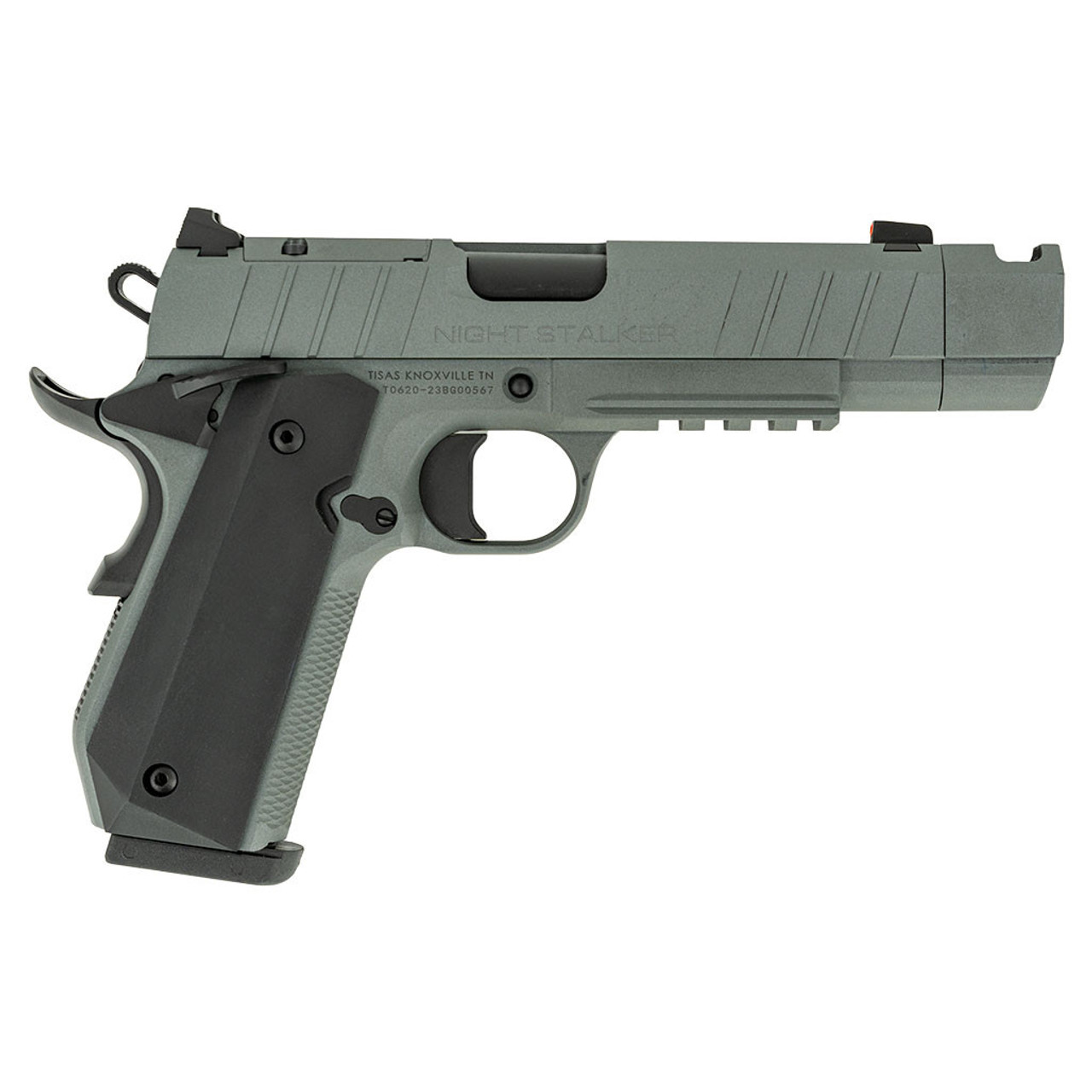 Tisas Nightstalker 1911 NSSF-C 9mm 4.25" 10-Round Compensated (Platinum/Gray Cerakote)
