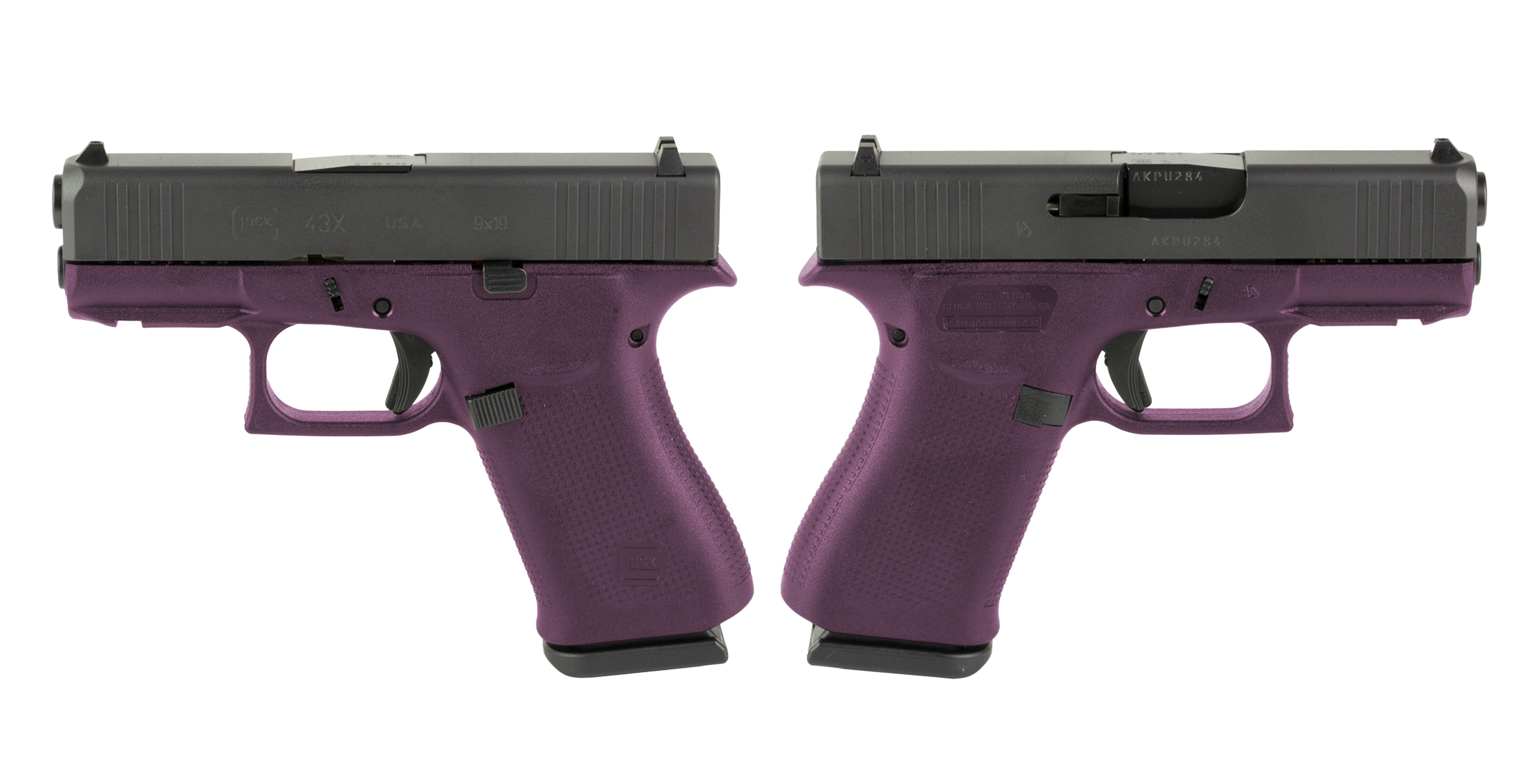 GLOCK G43X 9MM PISTOL 3.41" BLACK CHERRY NIGHT SIGHTS 2-10RD MAGS