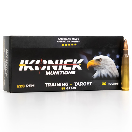 NICK USA .223REM 55GR PREMIUM RANGE 20RD BOX/500RD CASE Ammo