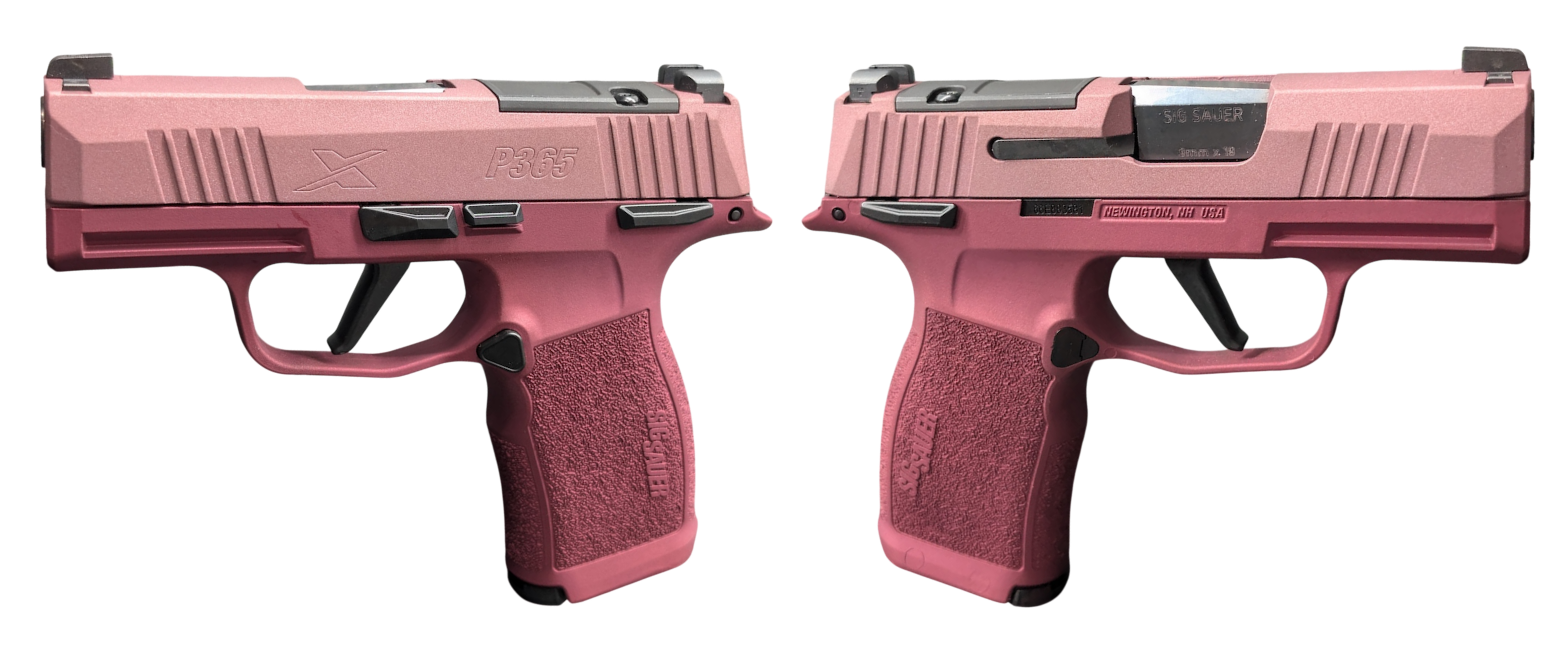 SIG SAUER P365X 9MM PSTL 3.1" TWO TONE BLUSH MS 2-12RD OPTC PLTE CVR