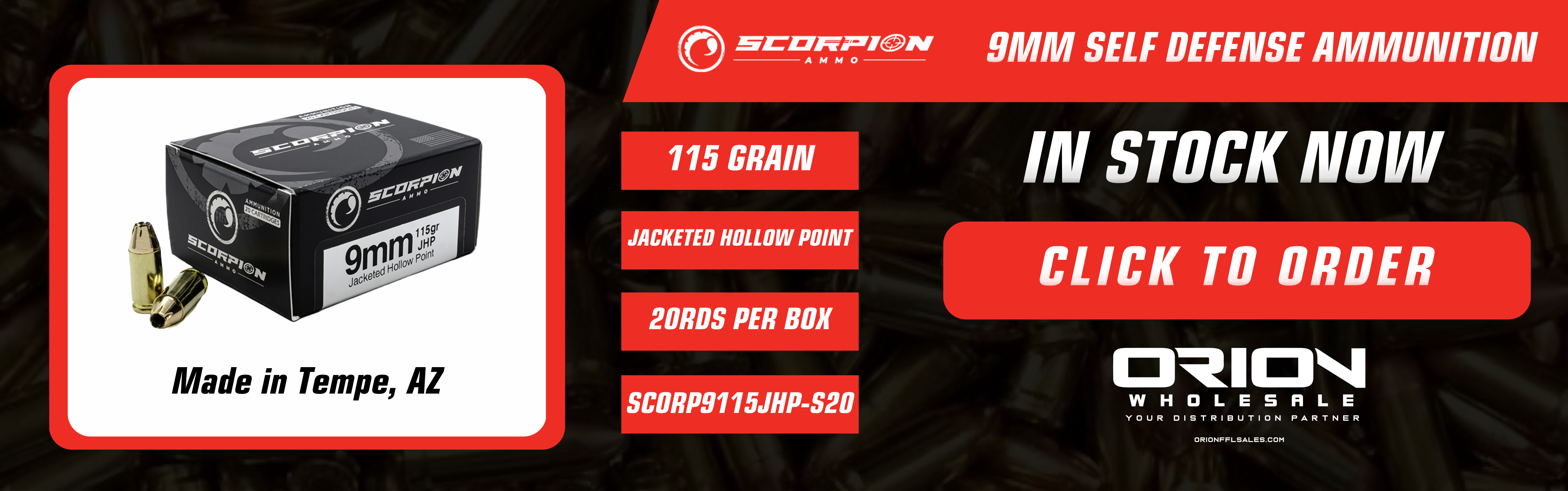 SCORPION 9MM AMMO