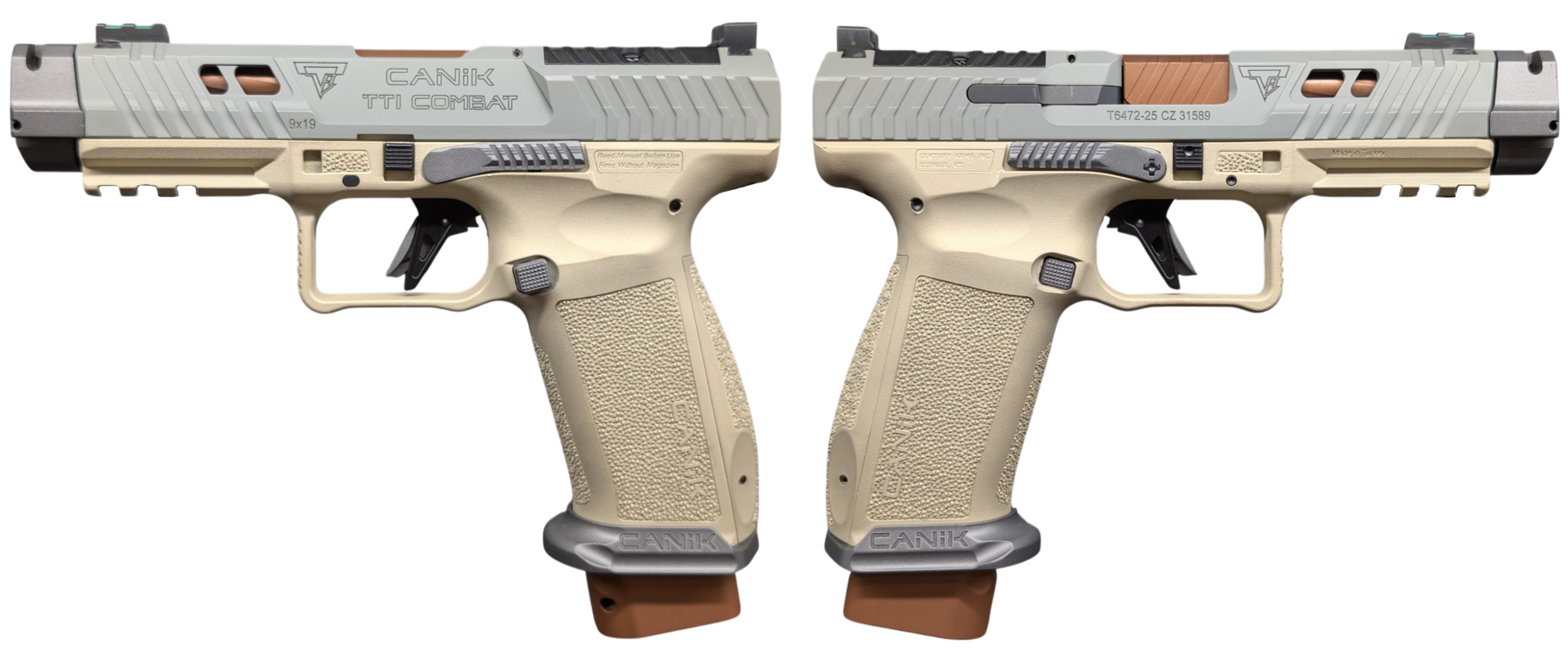 CENTURY CANIK TTI COMBAT HONEYBADGER 9MM PISTOL 4.6" 2-18RD