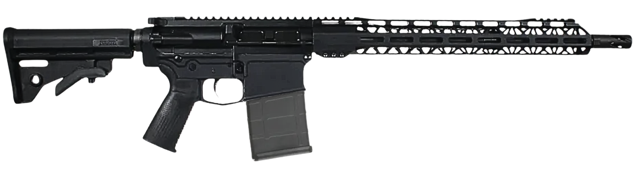 BEAR CREEK ARSENAL BC-10 16" 308WIN 20RD BLK 16" CRMOV-chrome molly parkerized Barrel, 1:10 Twist, Mid Lenth Gas System M-Lock Black Anodized Rail, 1 Magazine